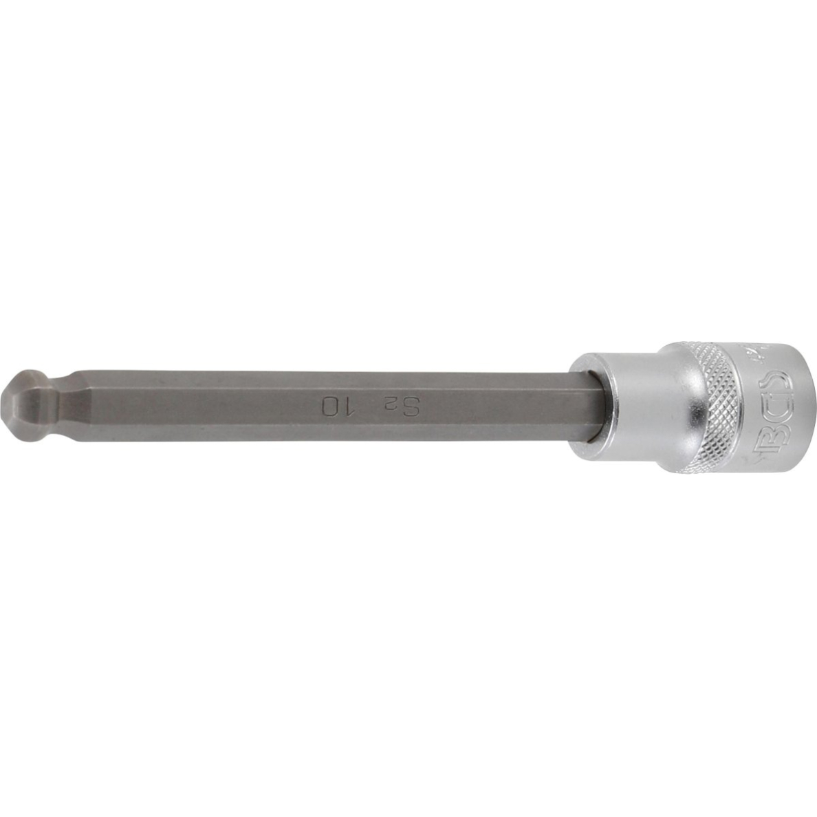 Antgalis įpresuotas į galvutę | ilgis 140 mm | 12,5 mm (1/2") | šešiakampis su šarnyru 10 mm (4258-10) Antgalis įpresuotas į galvutę | ilgis 140 mm | 12,5 mm (1/2") | šešiakampis su šarnyru 10 mm (4258-10)