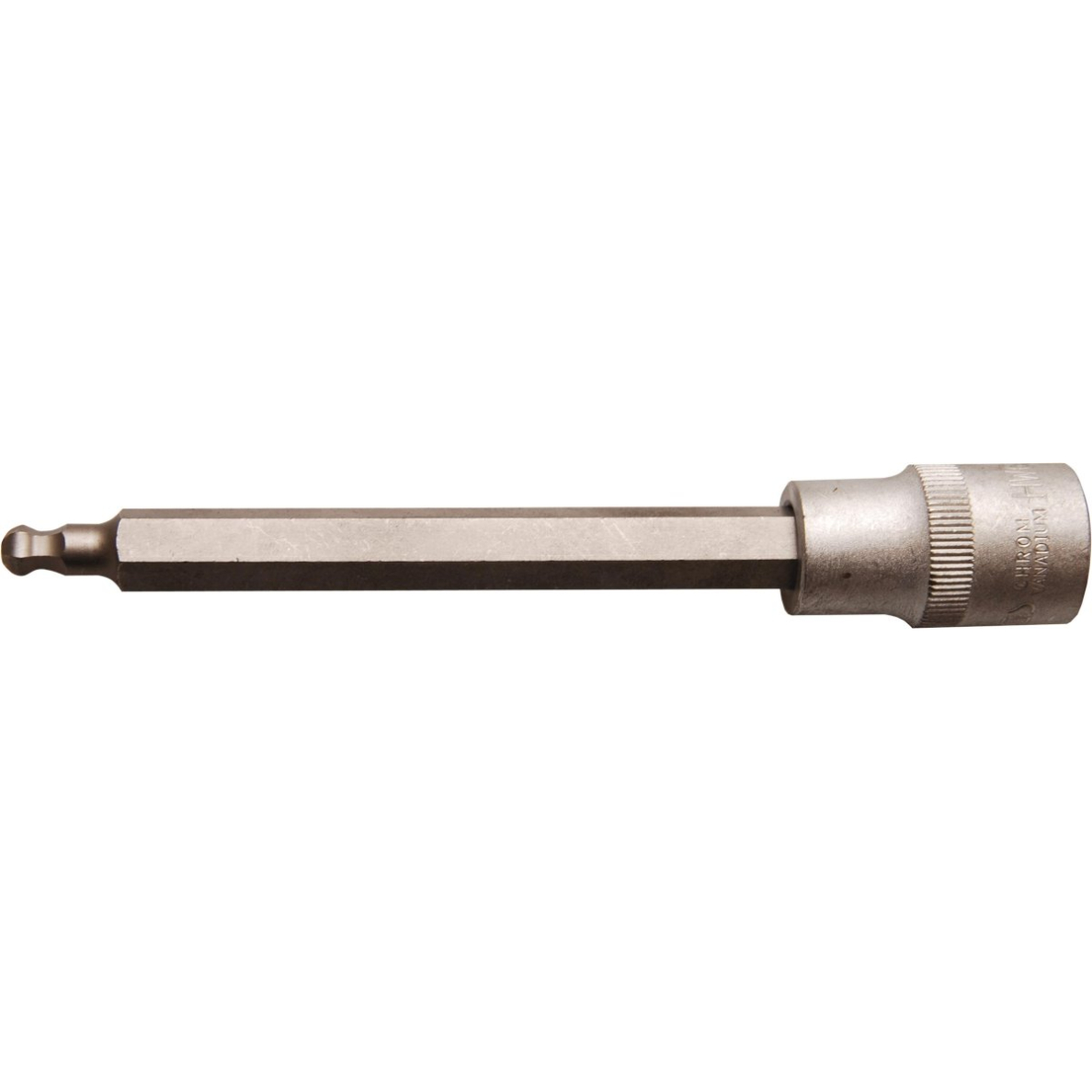 Antgalis įpresuotas į galvutę | ilgis 140 mm | 12,5 mm (1/2") | šešiakampis su šarnyru 5 mm (4258-5) Antgalis įpresuotas į galvutę | ilgis 140 mm | 12,5 mm (1/2") | šešiakampis su šarnyru 5 mm (4258-5)