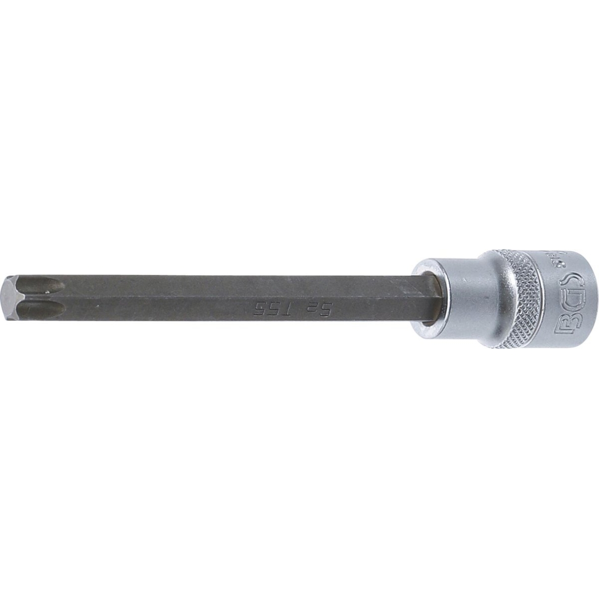 Antgalis įpresuotas į galvutę | ilgis 140 mm | 12,5 mm (1/2") | T-Star (Torx) T55 (5184-T55) Antgalis įpresuotas į galvutę | ilgis 140 mm | 12,5 mm (1/2") | T-Star (Torx) T55 (5184-T55)