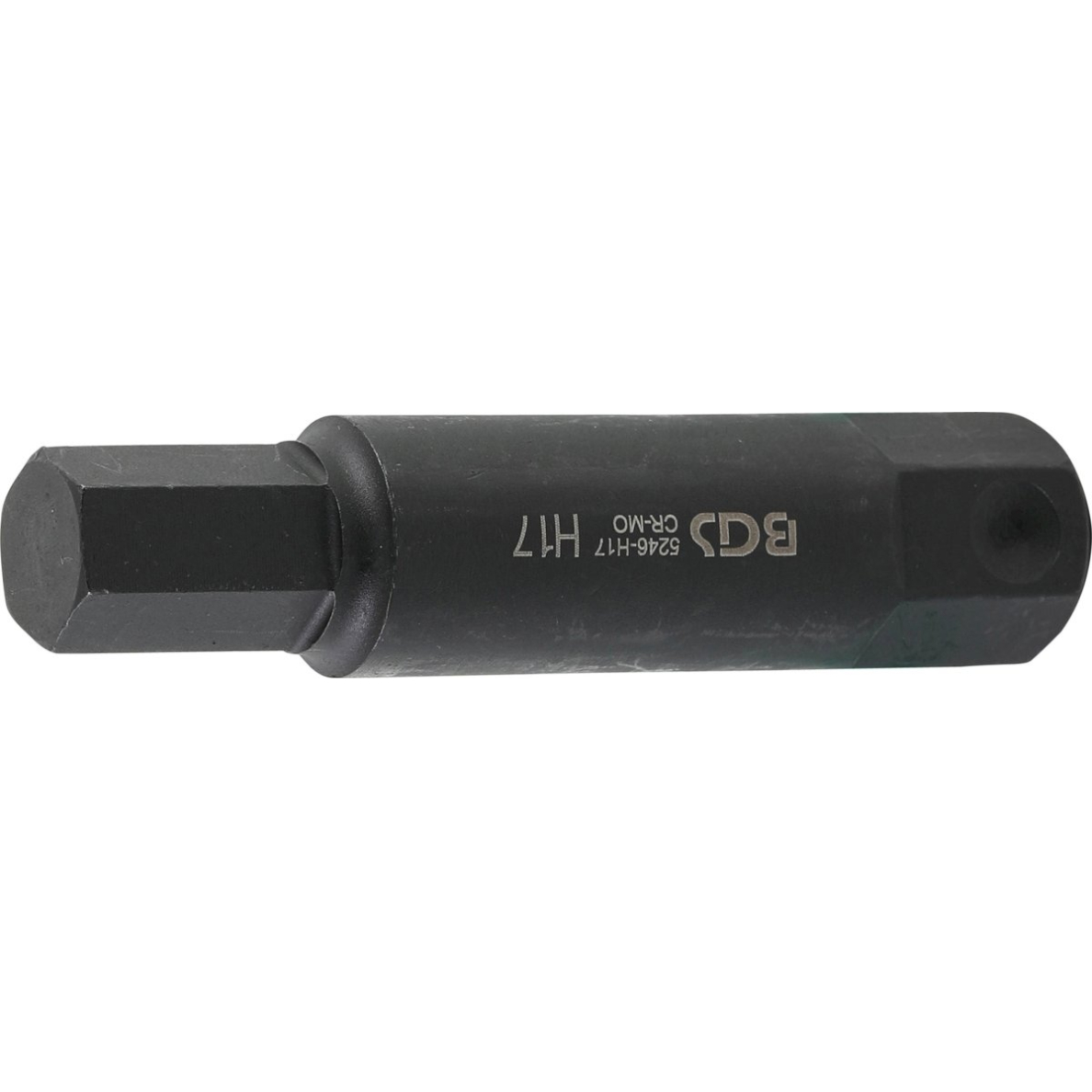 Antgalis smūginis | ilgis 100 mm | 22 mm storio | hex šešiakampis 17 mm (5246-H17) Antgalis smūginis | ilgis 100 mm | 22 mm storio | hex šešiakampis 17 mm (5246-H17)
