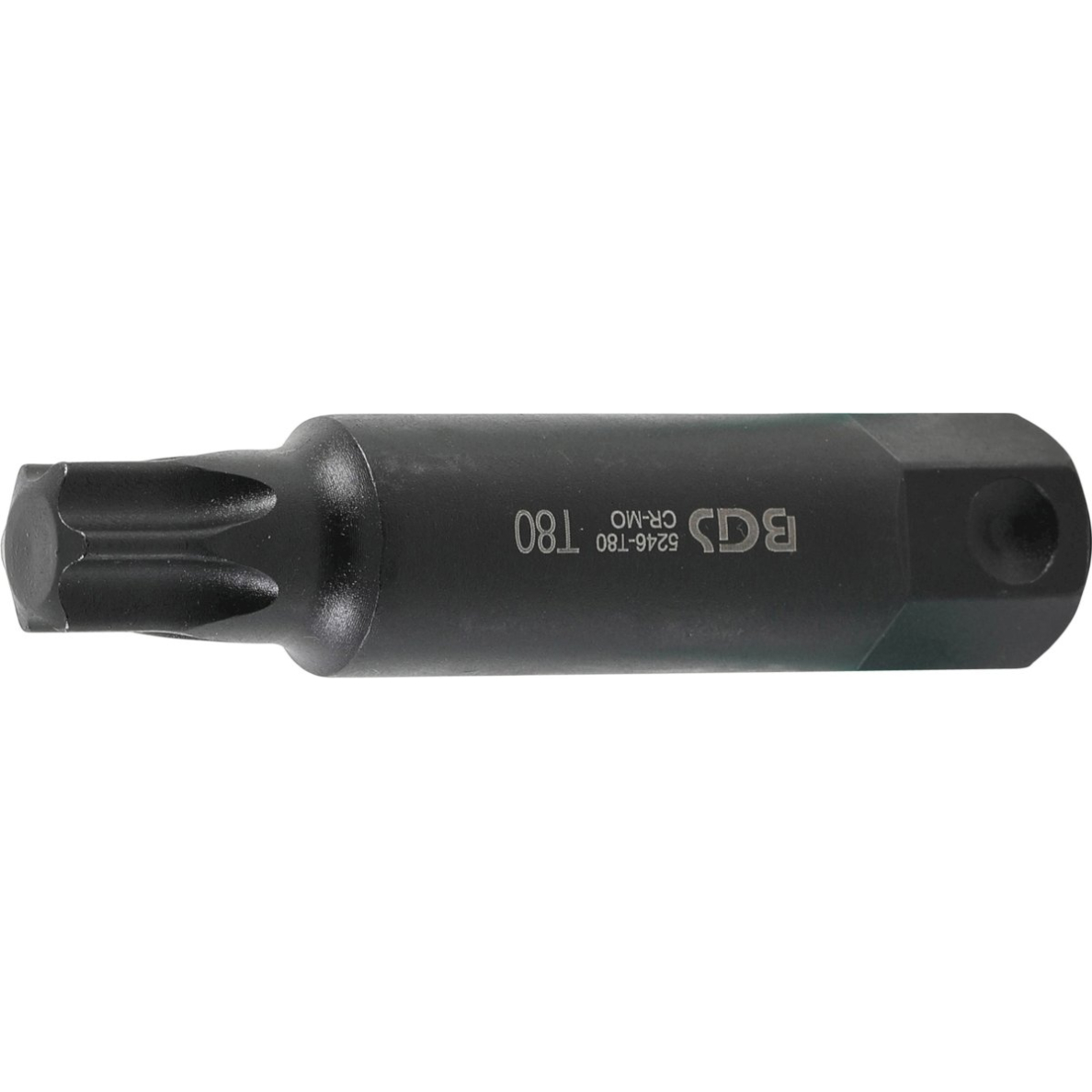 Antgalis smūginis | ilgis 100 mm | 22 mm storio | T-Star (Torx) T80 (5246-T80) Antgalis smūginis | ilgis 100 mm | 22 mm storio | T-Star (Torx) T80 (5246-T80)