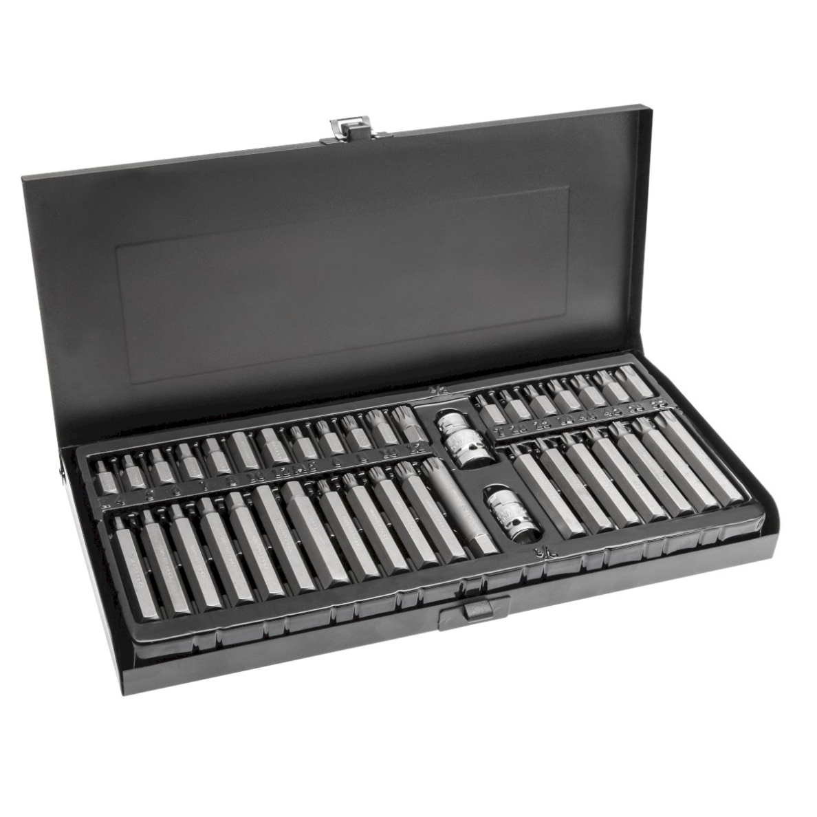 Antgalių komplektas TORX, HEX, SPLINE 40 dalių / Cr-v, HOGERT HT1S404