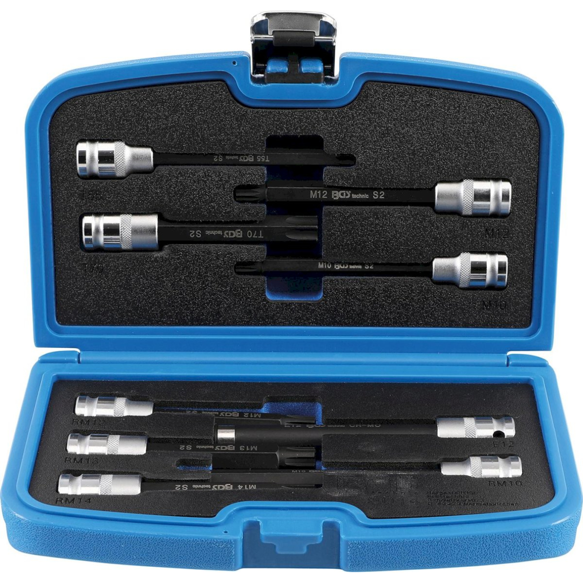 Antgalių rinkinys | cilindro galvutės varžtams | 12,5 mm (1/2") | 9 vnt. (5014) Antgalių rinkinys | cilindro galvutės varžtams | 12,5 mm (1/2") | 9 vnt. (5014)