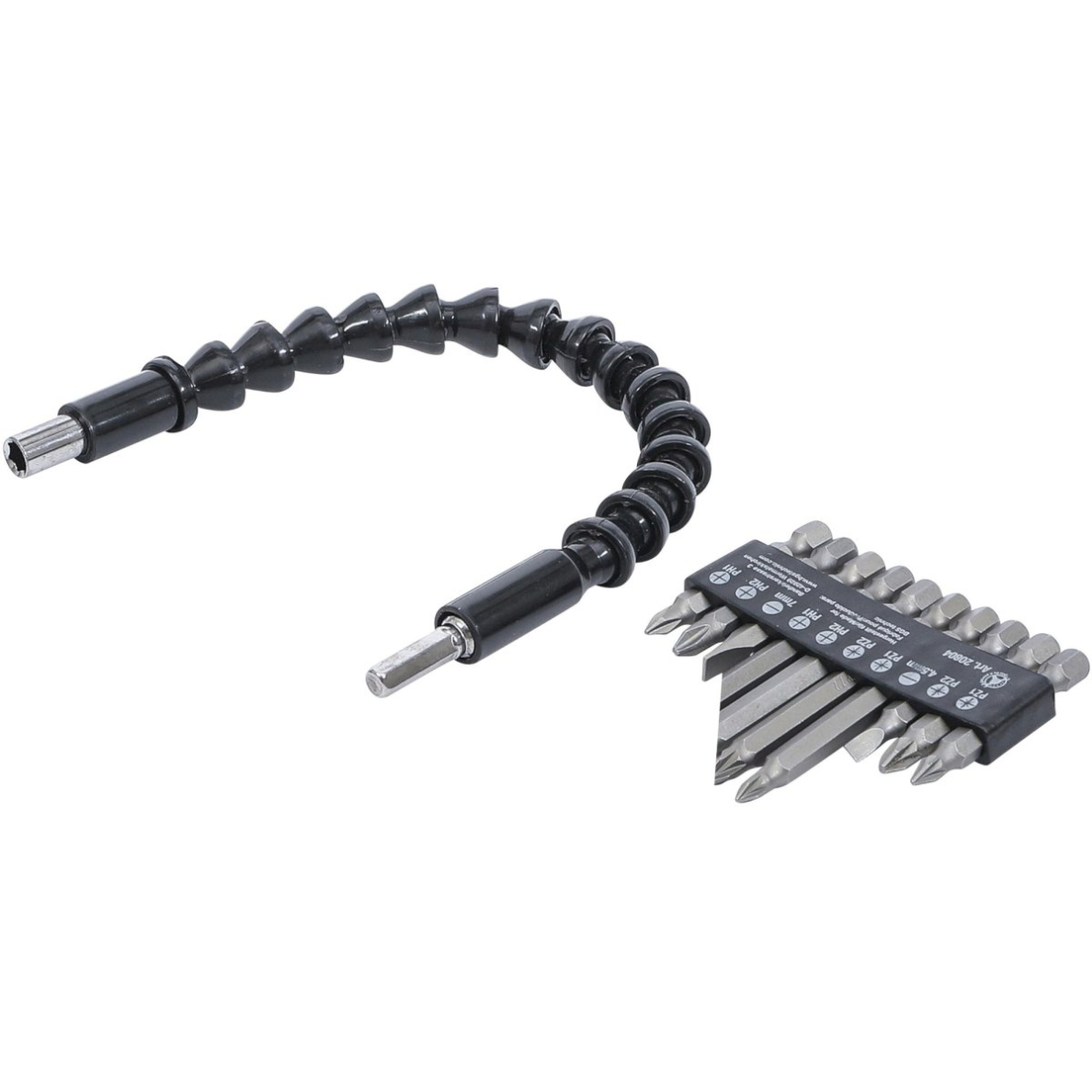 Antgalių rinkinys su lanksčiu ilgintuvu | 6.3 mm (1/4") | 11 vnt. (20804) Antgalių rinkinys su lanksčiu ilgintuvu | 6.3 mm (1/4") | 11 vnt. (20804)