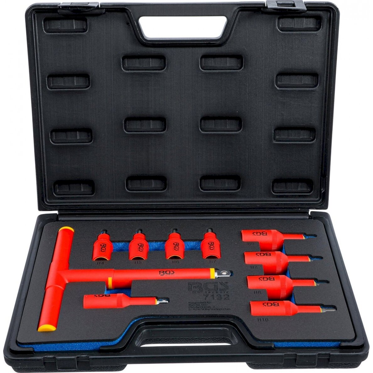 Antgalių rinkinys VDE | 10 mm (3/8") / 12.5 mm (1/2") | Hex šešiakampis 4 - 10 mm | 10 vnt. (7132) Antgalių rinkinys VDE | 10 mm (3/8") / 12.5 mm (1/2") | Hex šešiakampis 4 - 10 mm | 10 vnt. (7132)