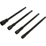 Antgaliai - galvutės magnetinės CR-V | 1/4" | 150 mm | 4 vnt | 6-13 mm (YT-04642)