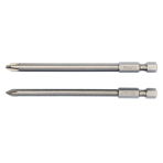 Antgaliai kryžminiai 1/4", 2vnt, : PH1X100MM; PH2X100MM  (YT-0488)