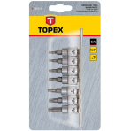 Antgaliai su galvute Torx  ir ertme T10-T40, 1/4"