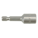 Antgalis - galvutė magnetinė CR-V, 1/4" 10x48 mm su pakuote (YT-1515)