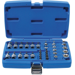 Antgalių ir galvučių rinkinys | 10 mm (3/8") | T-star (Torx) | 34 vnt. (5021)