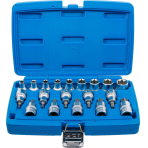 Antgalių ir galvučių rinkinys | 12,5 mm (1/2") | E-Star / T-Star (Torx) | 19 vnt. (5100)