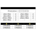 Antgalių komplektas Ryobi RARXM7, 13 vnt. Antgalių komplektas Ryobi RARXM7, 13 vnt.