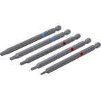 Antgalių rinkinys | 6,3 mm (1/4") | hex šešiakampis, T-Star (Torx) | 110 mm | 5 vnt. (4836)