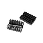 Antgaliukų rinkinys 25 mm, su magnetiniu laikikliu 60 mm, 33 vienetai.