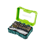 Antgaliukų rinkinys 32 vnt.25 mm -  4 x PH, 4 x PZ, 4 x SL, 4 x HEX, 7 x TX, 7 x TT + ratchet handle for bits