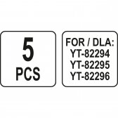 Antgalių rinkinys Yato YT-82301