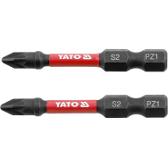 Antgaliai smūginiai | 6,3 mm (1/4") | S2 | kryžminiai PZ1 | 2 vnt. (YT-78043)