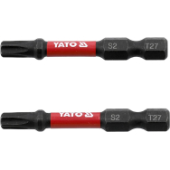 Antgaliai smūginiai | 6,3 mm (1/4") | S2 | T-Star (Torx) T27 | 2 vnt. (YT-78055)