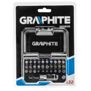 Antgalių rinkinys 36 vnt. Graphite