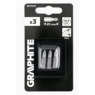 Antgaliukai - bitai PH1 x 25 mm, 3 vnt