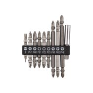 Antgaliukų rinkinys SL6, PH1X2, PH2X3, PZ1/2/3 rinkinys su magnetinio laikikliu 60 mm, 10 vnt.