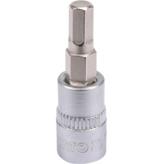 Antgalis įpresuotas į galvutę | 6,3 mm (1/4") | hex šešiakampis 5 mm (YT-04372) Antgalis įpresuotas į galvutę | 6,3 mm (1/4") | hex šešiakampis 5 mm (YT-04372)