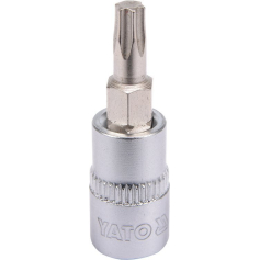 Antgalis įpresuotas į galvutę | 6.3 mm (1/4") | T-Star (Torx) T30 (YT-04306) Antgalis įpresuotas į galvutę | 6.3 mm (1/4") | T-Star (Torx) T30 (YT-04306)