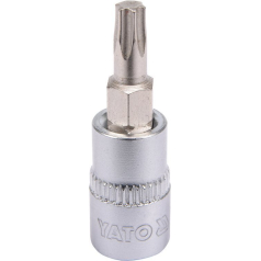 Antgalis įpresuotas į galvutę | 6.3 mm (1/4") | T-Star (Torx) T25 (YT-04305) Antgalis įpresuotas į galvutę | 6.3 mm (1/4") | T-Star (Torx) T25 (YT-04305)
