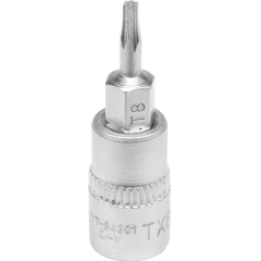 Antgalis įpresuotas į galvutę | 6.3 mm (1/4") | T-Star (Torx) T8 (YT-04301) Antgalis įpresuotas į galvutę | 6.3 mm (1/4") | T-Star (Torx) T8 (YT-04301)