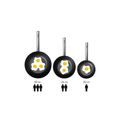 Anglies plieno keptuvė Skottsberg 24cm 2 Anglies plieno keptuvė Skottsberg 24cm 2