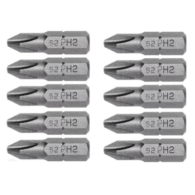 Antgaliai 1/4 PH2x25mm S2 / 10vnt. Antgaliai 1/4 PH2x25mm S2 / 10vnt.