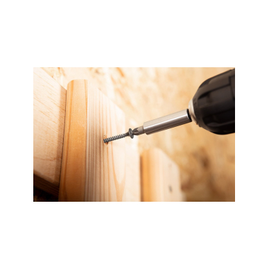 Antgaliai atsuktuvui, komplekte 6 vnt., su griebtu 2