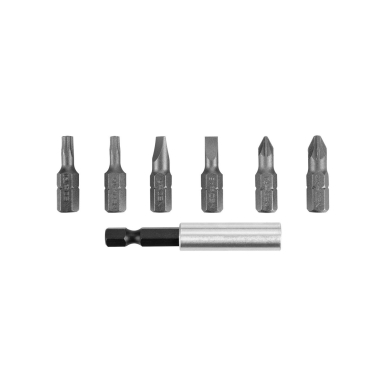 Antgaliai atsuktuvui, komplekte 6 vnt., su griebtu 3