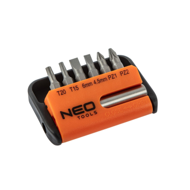 Antgaliai atsuktuvui, komplekte 6 vnt., su griebtu 6 Antgaliai atsuktuvui, komplekte 6 vnt., su griebtu 6