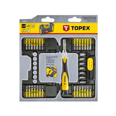 Antgaliai keičiami su laikikliu 37 vnt. Topex 1