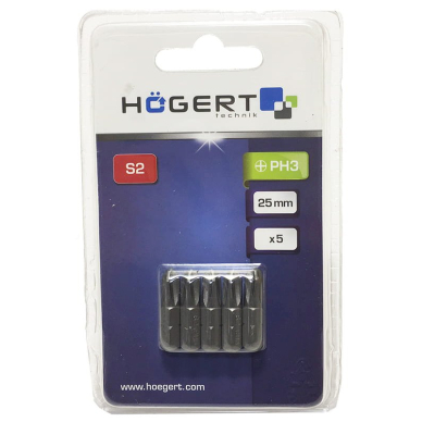 Antgaliai PH3 / 25mm*5vnt. / S2 plieno 1 Antgaliai PH3 / 25mm*5vnt. / S2 plieno 1