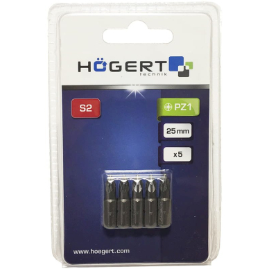 Antgaliai PZ1 / 25mm*5vnt. / S2 plieno 1 Antgaliai PZ1 / 25mm*5vnt. / S2 plieno 1