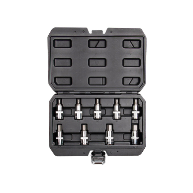 Antgaliai šešiakampiai komplekte 9 vnt., Antgaliai šešiakampiai komplekte 9 vnt.,