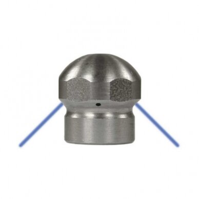 Antgalis drenų valymui dviejų krypčių R+M 1/8" 0,4 Antgalis drenų valymui dviejų krypčių R+M 1/8" 0,4