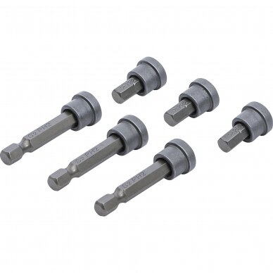 Antgalių komplektas gipso plokštėms 1/4", PH2, 6 vnt. 1 Antgalių komplektas gipso plokštėms 1/4", PH2, 6 vnt. 1