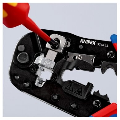 Antgalių presavimo replės KNIPEX 975113 5 Antgalių presavimo replės KNIPEX 975113 5