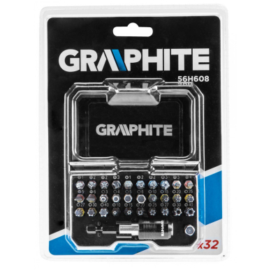 Antgalių rinkinys 36 vnt. Graphite 1 Antgalių rinkinys 36 vnt. Graphite 1