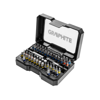 Antgalių rinkinys 60 vnt. Graphite Antgalių rinkinys 60 vnt. Graphite