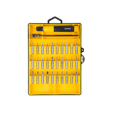 Antgalių rinkinys su rankena, komplekte 30 vnt.