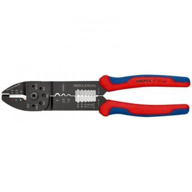 Antgalių užspaudimo replės KNIPEX 9732240 Antgalių užspaudimo replės KNIPEX 9732240