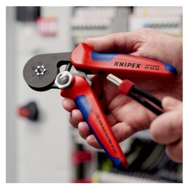 Antgalių užspaudimo replės su savaiminiu susireguliavimu KNIPEX 975314 3 Antgalių užspaudimo replės su savaiminiu susireguliavimu KNIPEX 975314 3