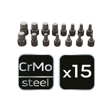 Antgaliu varztams komplektas 15vnt 6 Antgaliu varztams komplektas 15vnt 6