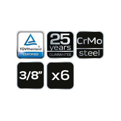 Antgaliu varztams komplektas 6 vnt. 7 Antgaliu varztams komplektas 6 vnt. 7