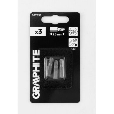 Antgaliukai - bitai PZ3 x 25 mm, 3 vnt 1