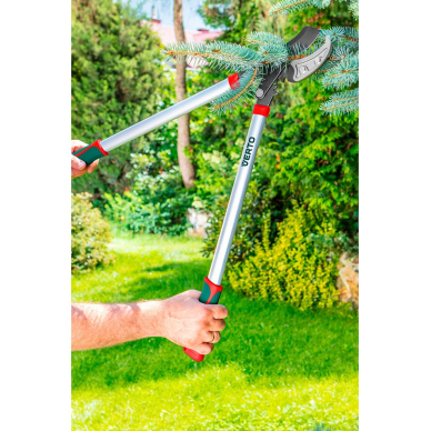 Anvil pruning shears 710 mm, cutting diameter 42 mm, aluminum handles 1